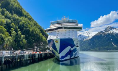 Discovery Princess Cruise Ship in Skagway Alaska