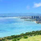 Waikiki Beach viewed from the summit of Diamond Head